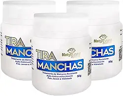 Kit 3 Pomada Tira Manchas Natyflora Combate Melasma, Ação Hidratante, Anti Envelhecimento - 50g cada