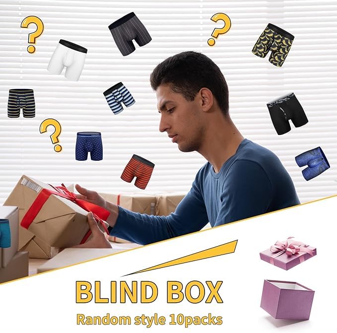 Mens Boxer Briefs Cotton Underwear Pack 6”no Ride up Regular Stretch Elastic Wide Band Boxer Briefs2