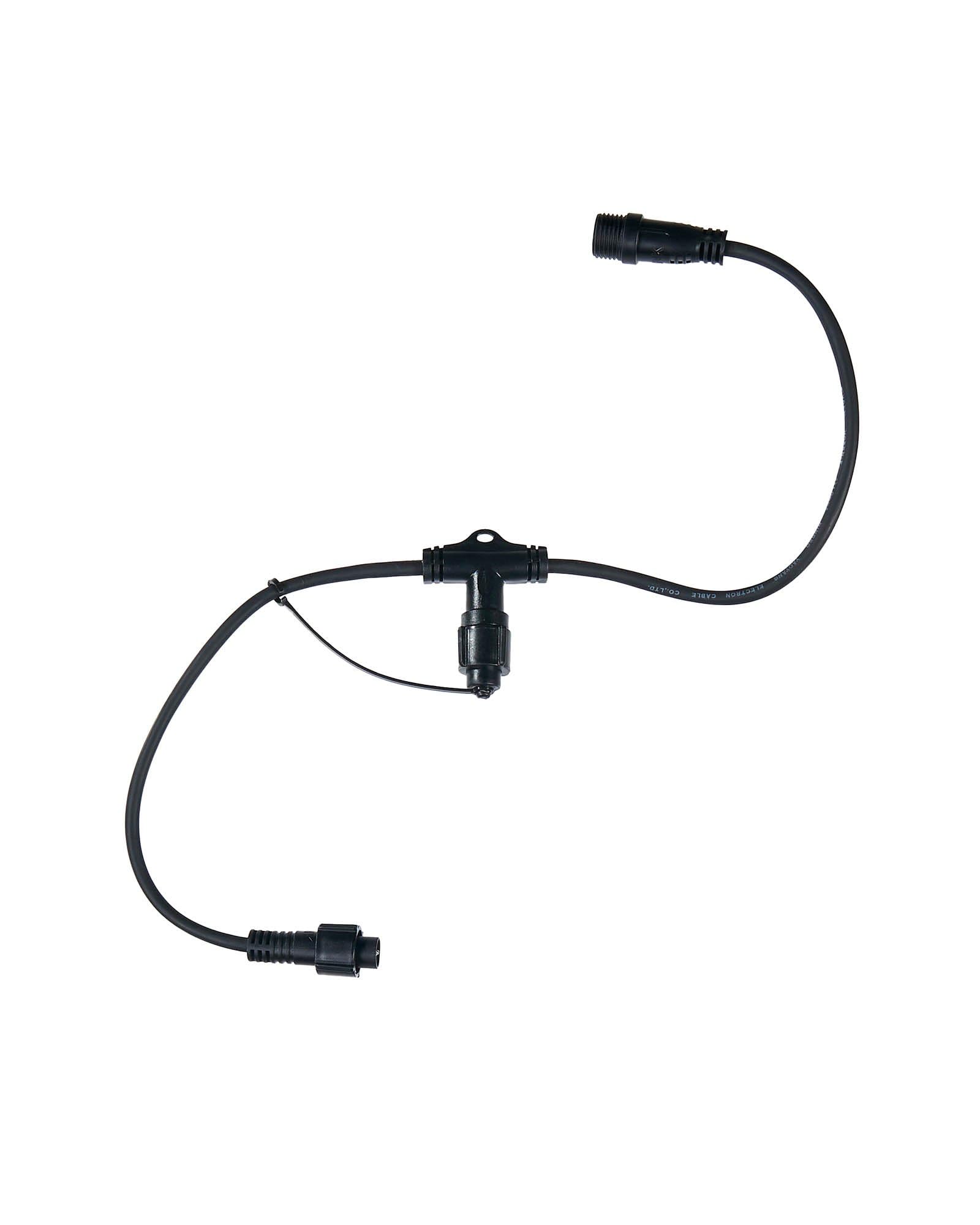 WeRChristmas PRO Series T Cord Connector, Connectable, Black
