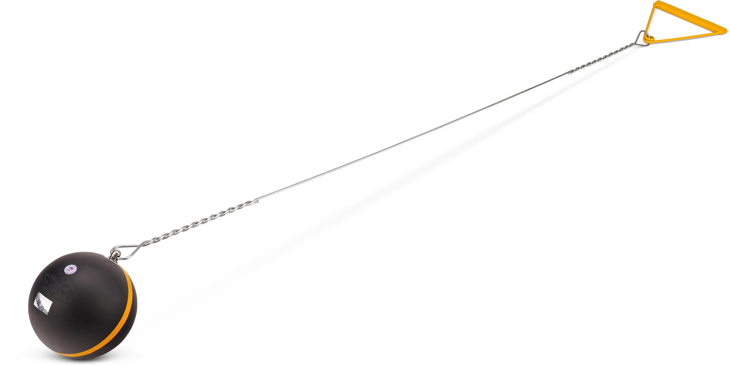 HAEST Marteau de Compétition Nelco KIN-O-Max 7,26 kg 115 mm Diamètre Certifié WA Acier Noir-Jaune
