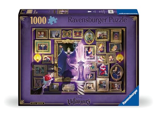 Ravensburger - Puzzle Adulte - Puzzle 1000 pièces - La méchante Reine-Sorcière (Collection Disney Villainous) - Adultes, Enfants dès 14 Ans - Puzzle de qualité supérieure - Disney Méchants - 12000097