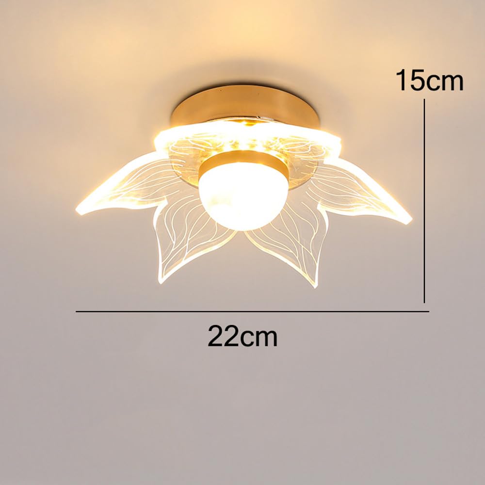 WORK LIGHT CEILING by 6BULB シルバー Amazon.com: BRRSKBK LED Lotus Flower Ceiling Light Small