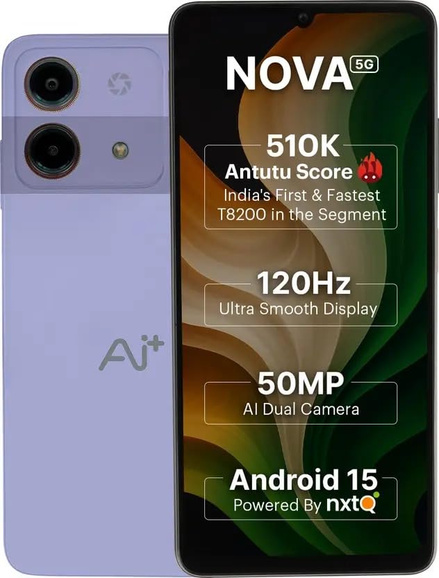 AI+ Nova 5G (Purple, 128 GB) (6 GB RAM) AI+ Nova 5G (Purple, 128 GB) (6 GB RAM)