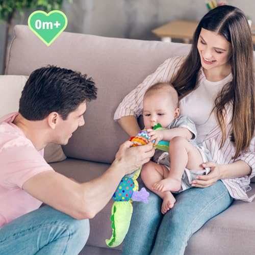Ussybaby Baby Boy Toys for 0 3 6 9 12 Months, Soft Tummy Time Toy with Multi Textures,Rattle,Crinkle,Newborn Baby Stuffed Animal Toy, Baby Gift,Caterpillar — view 6