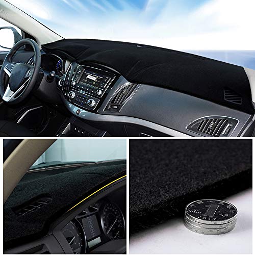 Custom Dashboard Mat Cover for Honda Odyssey 2011-2017 Dash Cover Nonslip Cover Mat Dash Protector Sun Cover Pad (Black Line)