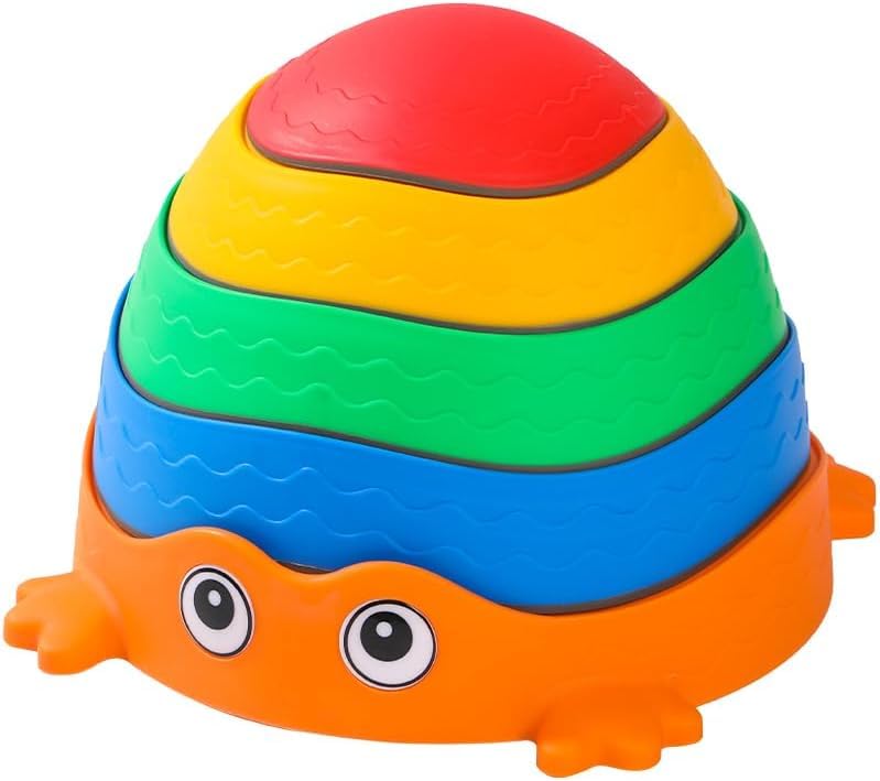 Balance Stepping Stones for Kids - 5 Stackable Pieces with Textured Surfaces for Sensory Play, Autism & Active Movement - Non-Slip, Stackable & for Indoor/Outdoor Use - Ages 3+