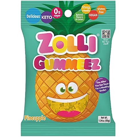 Zollipops Pineapple Gummies for Clean Teeth Cover