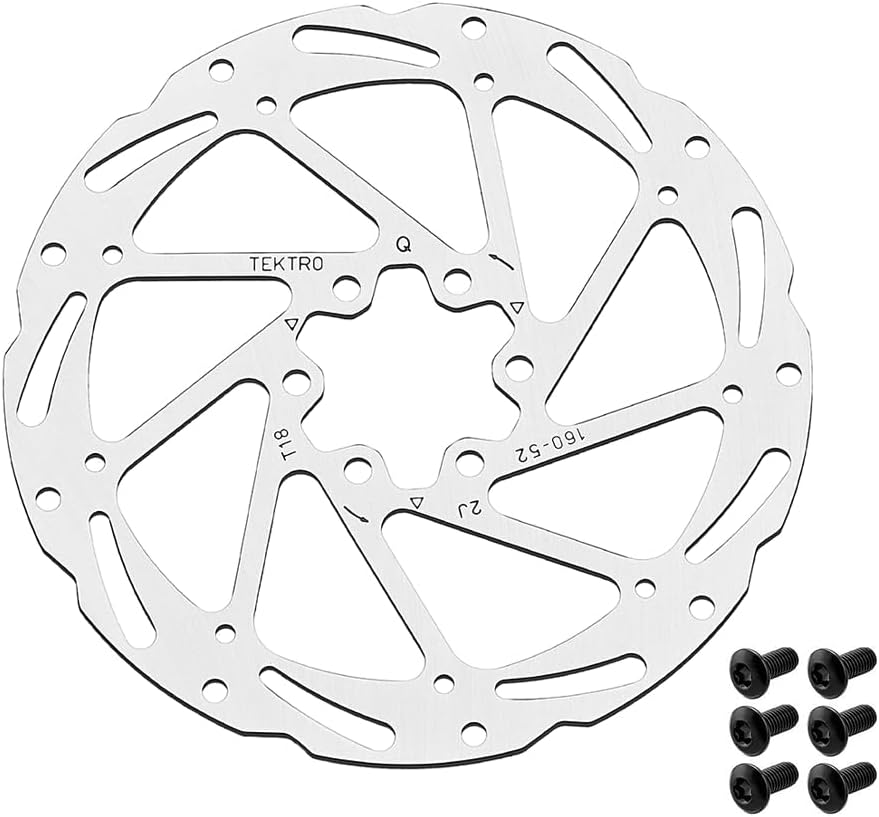 TEKTRO Road & Gravel Disc Brake Rotor, Silver, TR-52 Disc
