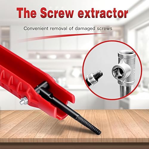 Image of WENDOVER 8 in 1 Multifunctional Sink Wrench, Faucet & Basin Installation & Removal - Comfortable Non Slip Grip, Pipe & Tub Drain Removal Nut Wrench for Bathroom, Kitchen, & Laundry - Plumbing Repairs