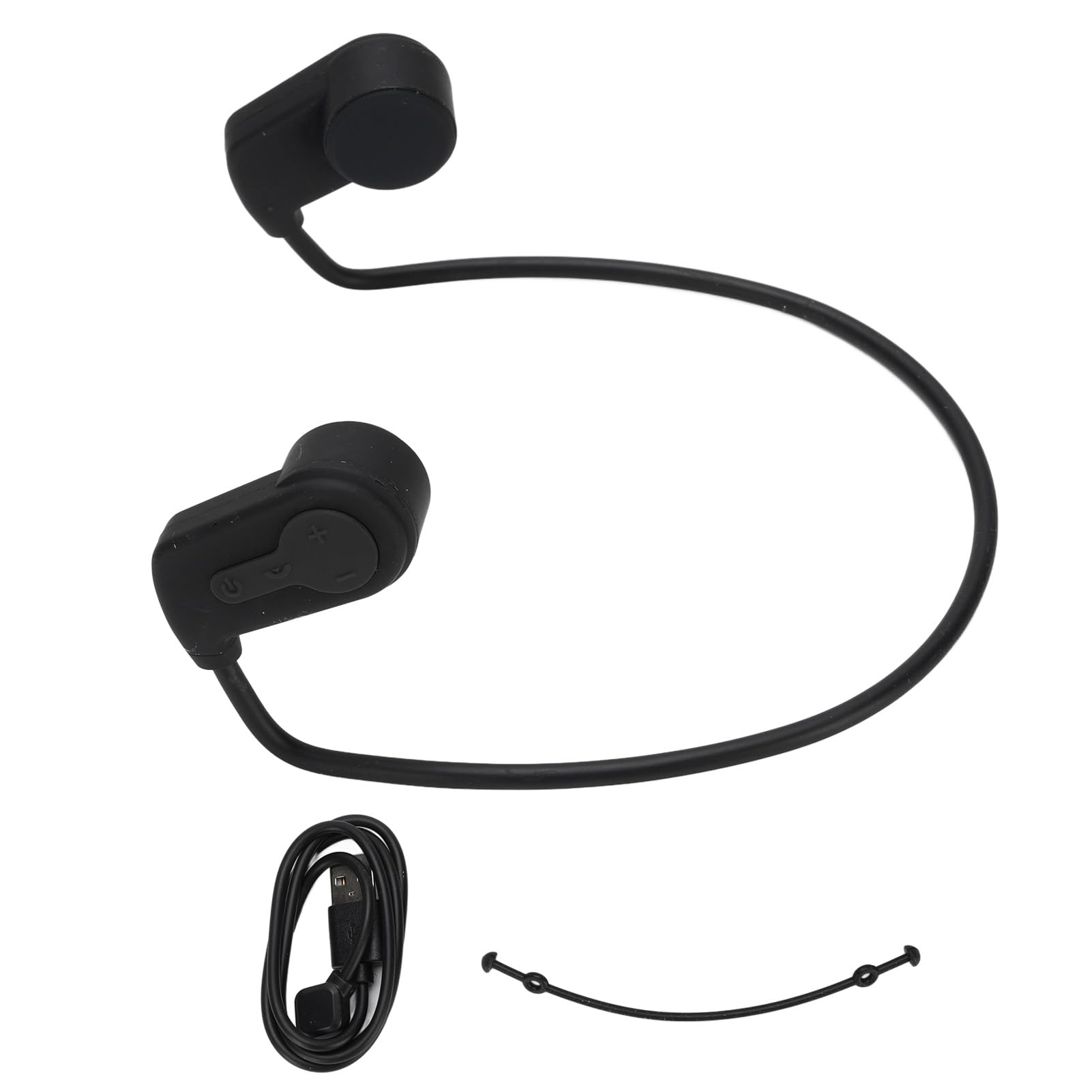 Cuffie da nuoto a conduzione ossea con lettore Mp3 (Nera) | Cuffie subacquee Ipx8 Cuffie da nuoto con orecchio aperto Floatbuds Auricolari da nuoto per allenamento in palestra