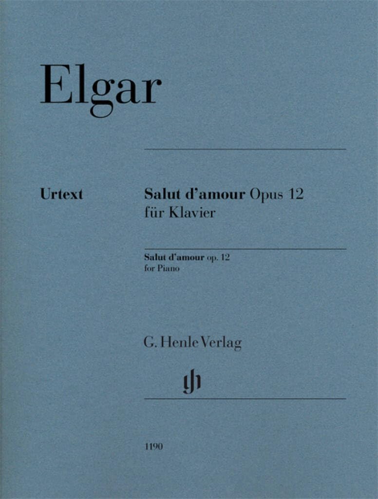 Salut d'amour - Opus 12 - piano - ( HN 1190 ): Instrumentation: Piano solo