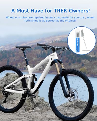 Alpine Blue Gloss Bike Touch Up Paint Compatible with Trek, Touch Up Paint Kit - Exact Match Color for Scratches & Rust Repair & Chipped Bike Frames- Save Mone/Easy to Use