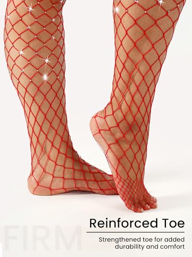 Image of Plus Size Fishnet tights Glitter stockings Sparkly Pantyhose Leggings for women-Big Mesh