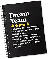 Sixrip Dream Team Definition Spiral Notebook - 160 Blank A5 Pages, Ideal Coworker Gift for New Employees & Staff Appreciation