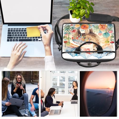 Bolso para laptop 15 pulgadas tipo sobre diseño cactus camel miniatura 6