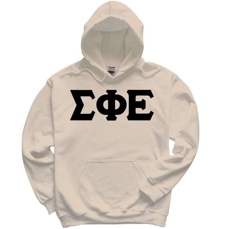 Sigma Phi Epsilon Hoodie - SigEp Black Letters Sweatshirt
