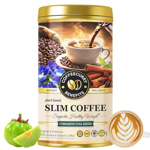 Image of COFFEECURRY Slim Coffee Tin Can (65 Grams) - Helps with Weight Management and a Slimmer Body | Premium Arabica Coffee Powder