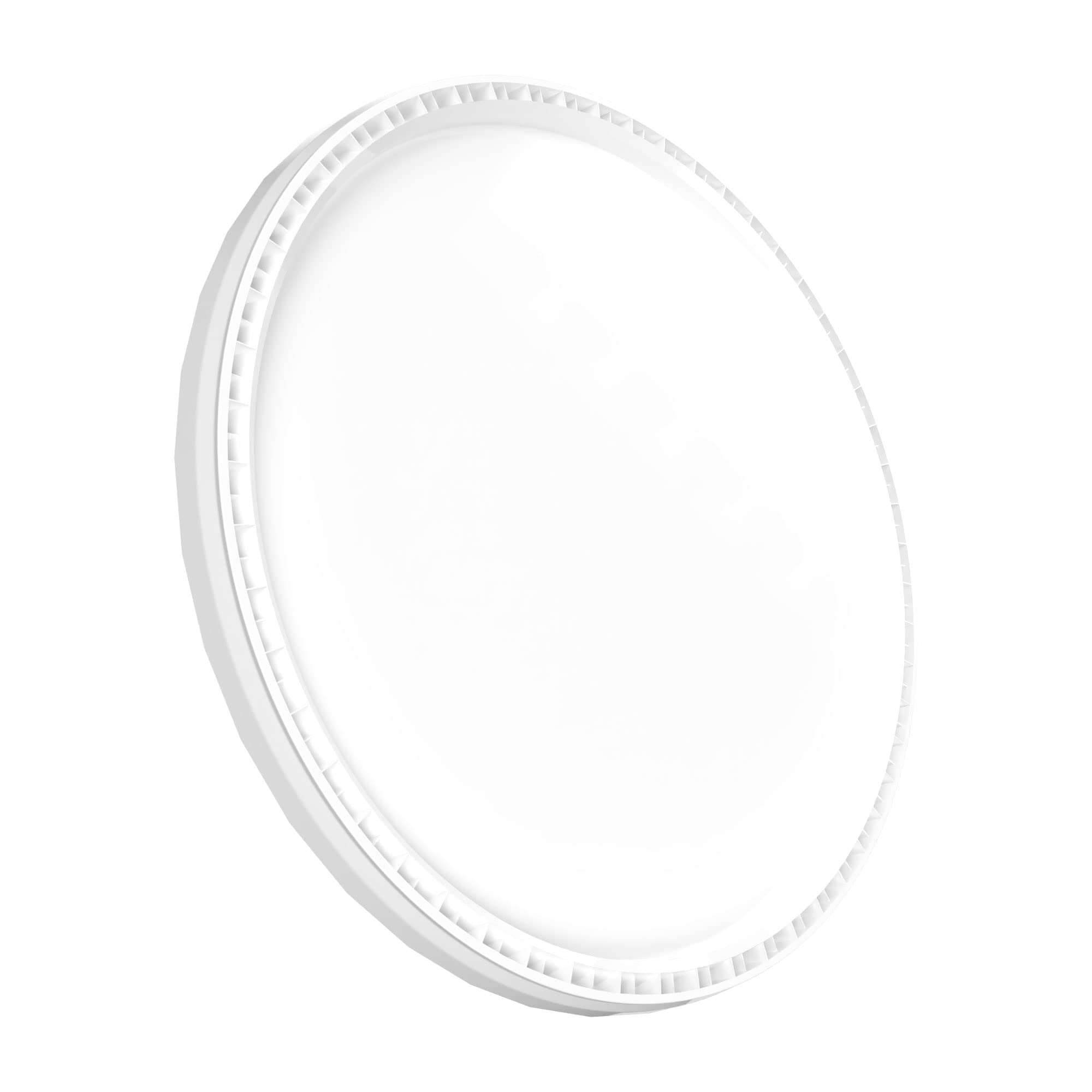 20x Secchio con coperchio da 16 litri bianco - ermetico e stabile per alimenti, secchio vuoto con manico e chiusura in PP, adatto per alimenti, chimica, coloranti, detersivo in polvere, adesivi