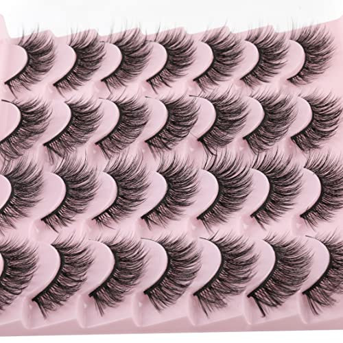 Kiromiro False Eyelashes 14Mm Faux 3D Mink Lashes Natural Look Fluffy Cat Eye Wispy Lashes Pack By Kiromiro thumb #5