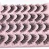 False Eyelashes 14mm Faux 3D Mink Lashes Natural Look Fluffy Cat Eye Wispy Lashes Pack by Kiromiro, 14 Pairs - Image 7