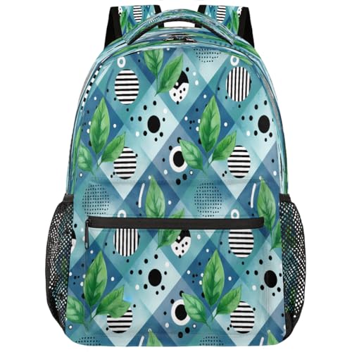 Mochila escolar azul para estudiantes con compartimento de laptop