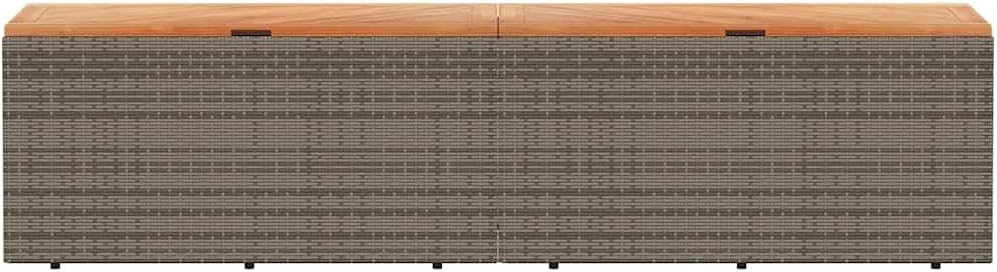 Garden Storage Box Grey and brown Patio Deck Container Deck Box for Patio Garden