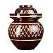 QWET Uszczelniony ceramiczny dzbanek o pojemności 435 ml pogrubiony odporny na wysoką temperaturę, odpowiedni do przechowywania żywności, fermentacji, kombucha, 4000 ml