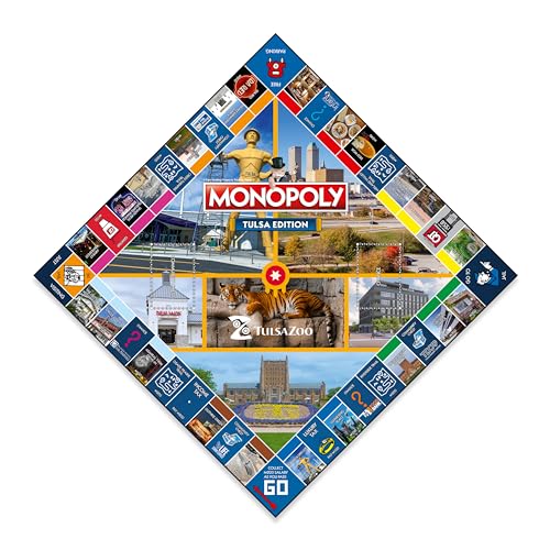 Monopoly Tulsa Edition juego de mesa 2-6 jugadores miniatura 2