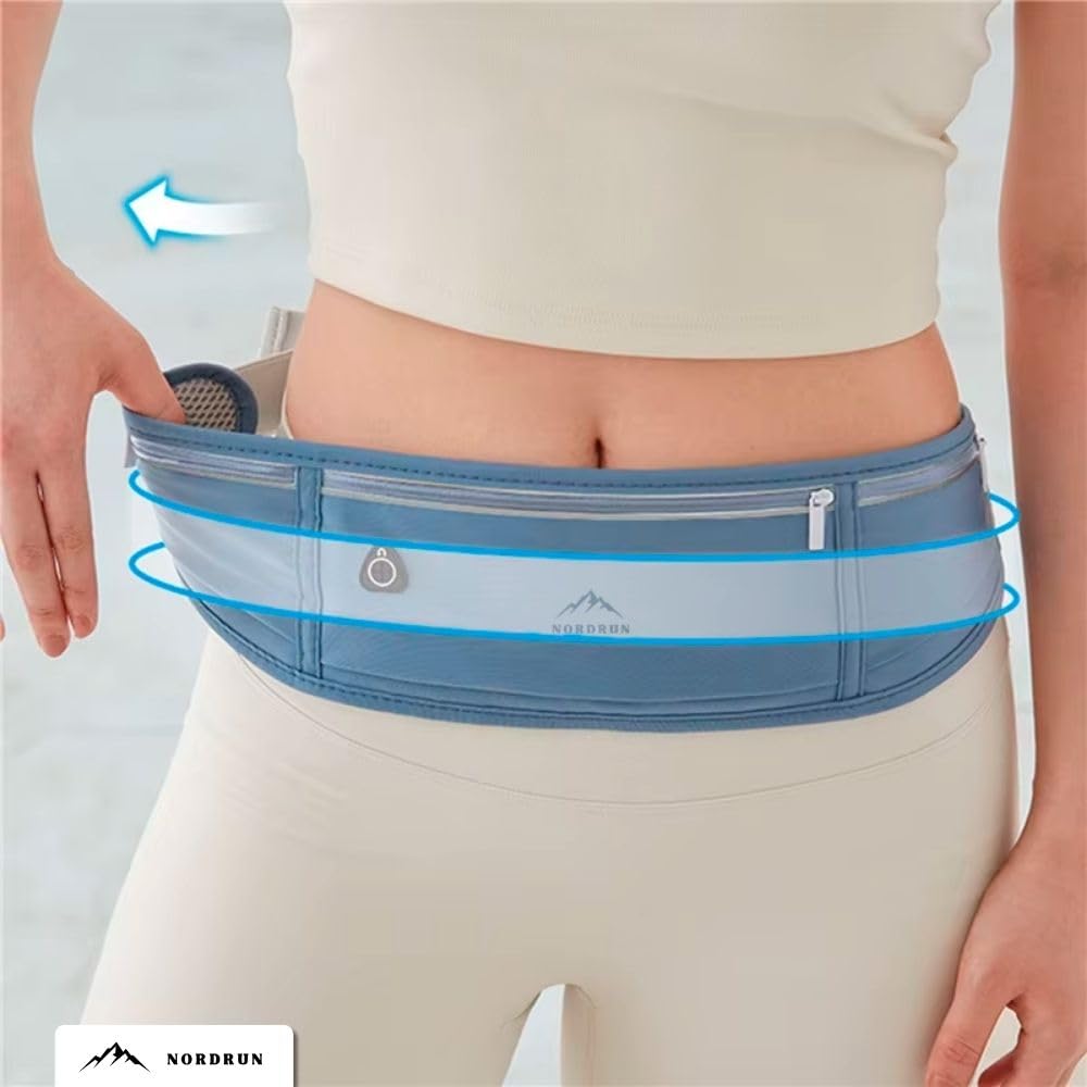 Adjustable and Waterproof Running Belt Suitable for All Phones, Blue, 20 x 10 cm - Image 5