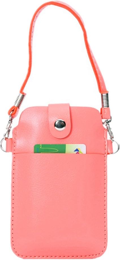 Cell Phone Bag ,iBest4u(TM) Touch-Screen Mobile Phone Pouch Leather with Shoulder Strap for Apple iPhone 5 5G 5S 5C iPhone 4 4G 4S-Pink
