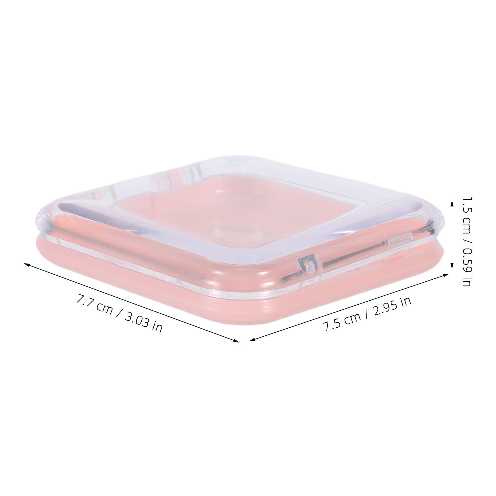 50 Pezzi Scatola Portaunghie Finte Riutilizzabile 3x3 Pollici in ABS PC