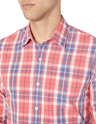 Image of Amazon Essentials Men's Regular-Fit Long-Sleeve Casual Poplin Shirt, Button Front, Business Casual, Collared