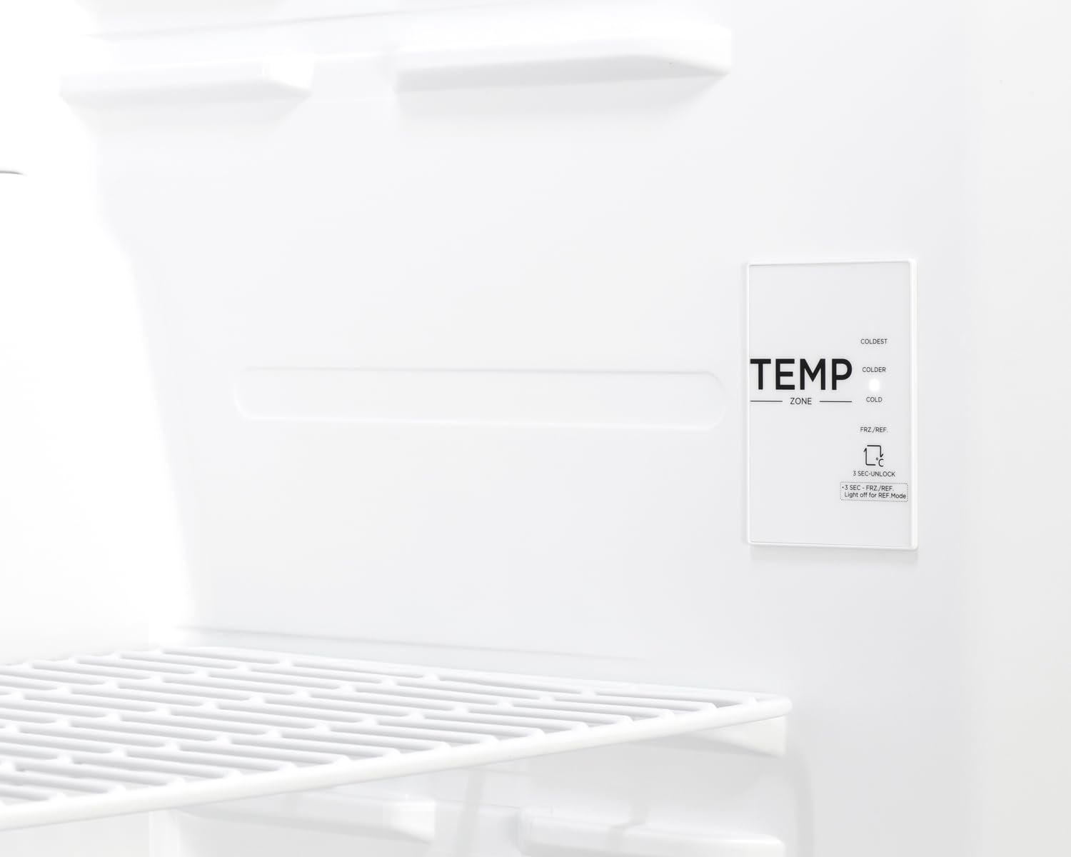 Summit Uf22w 33” Inch Wide Convertible All Freezer/Refrigerator, Frost Free, Garage-Ready Freezer Design, Touch Panel Thermostat, Door Storage, Adjustable Shelves on Fridge.com - View 4