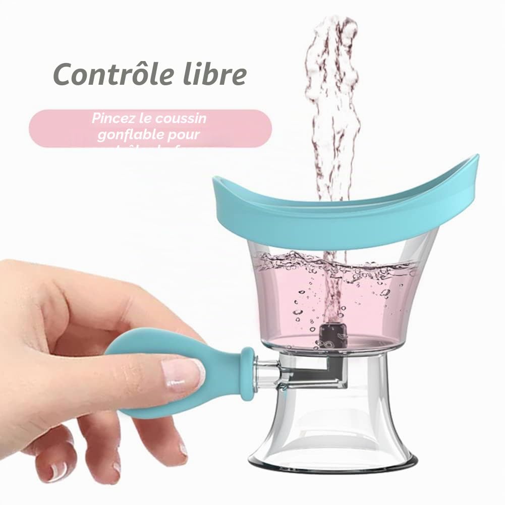 zalati Eye Wash Cup Eye Bath Cleaner Bottle Container for Eye Care Cleaning Tool - Bleu