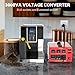 OLTEANP 3000 Watt Voltage Converter Auto Transformer Heavy Duty Step Up/Down Power Converter 220V to 110V, 110V to 220V with 3 US Outlets, 3 Universal Outlets, LCD Display, Circuit Breaker Protection