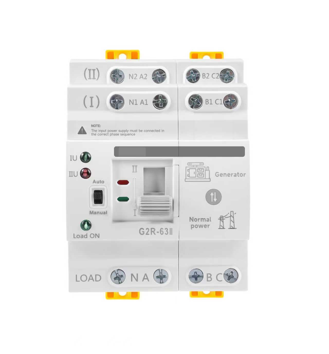 ATS Automatischer Transfer Schalter 4P 63A 220V Automatikumschalter 0,05s Schnellumstellung