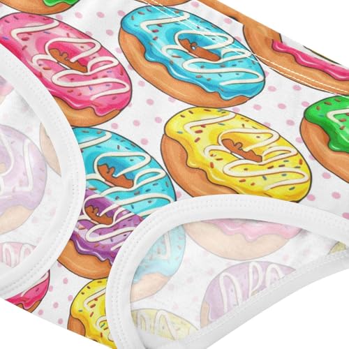 Joisal Toddlers Underwear Floral 2t Cotton Cute Panties Girl Flower Underpants Briefs Cartoon Colorful Dounts4