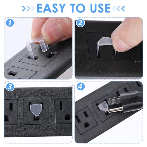 Image of Ptwola 20 Pcs 3 Snug Plugs for Loose Outlets Prong Loose Outlet Fix Plug Socket Tightener Insert Ensure Power Plugs Secure Connection Secured Jack Prevent Easily Fall Out Cut Off Wall Electricity