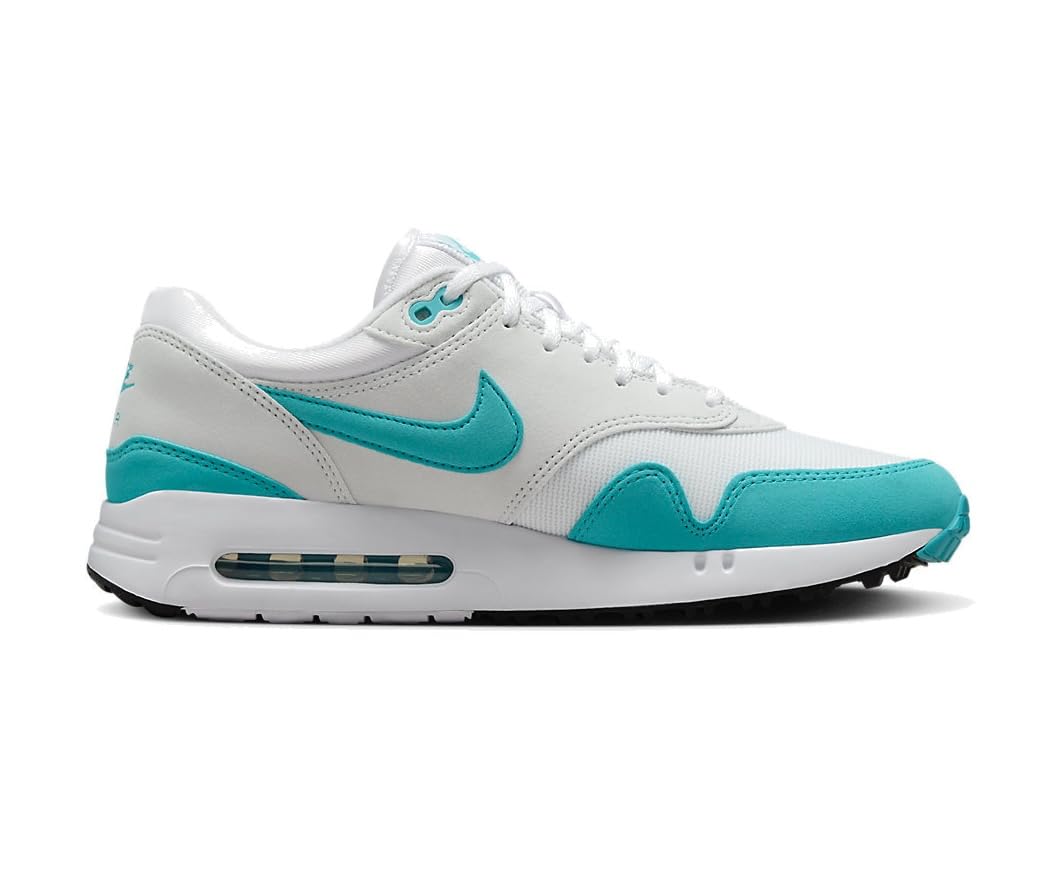 Nike Air Max 1 '86 OG G Men's Golf Shoes (DV1403-117, White/Pure Platinum/Black/Dusty Cactus) Size 10