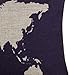 Ammazona Pillowcase, Dark Blue World Map Burlap Linen Pillow Case Decorative Pillow Cushion Cover