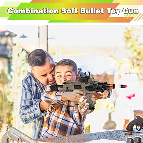 Toy Gun For 8-12 Year Old Boys, Empty Shell Ejecting Toy Foam Blasters, Soft Bullet Toy Guns With 100 Foam Darts, 4 Magazines, 1 Goggle, Birthday Xmas Gifts For Kids Age 8+ #TOP1