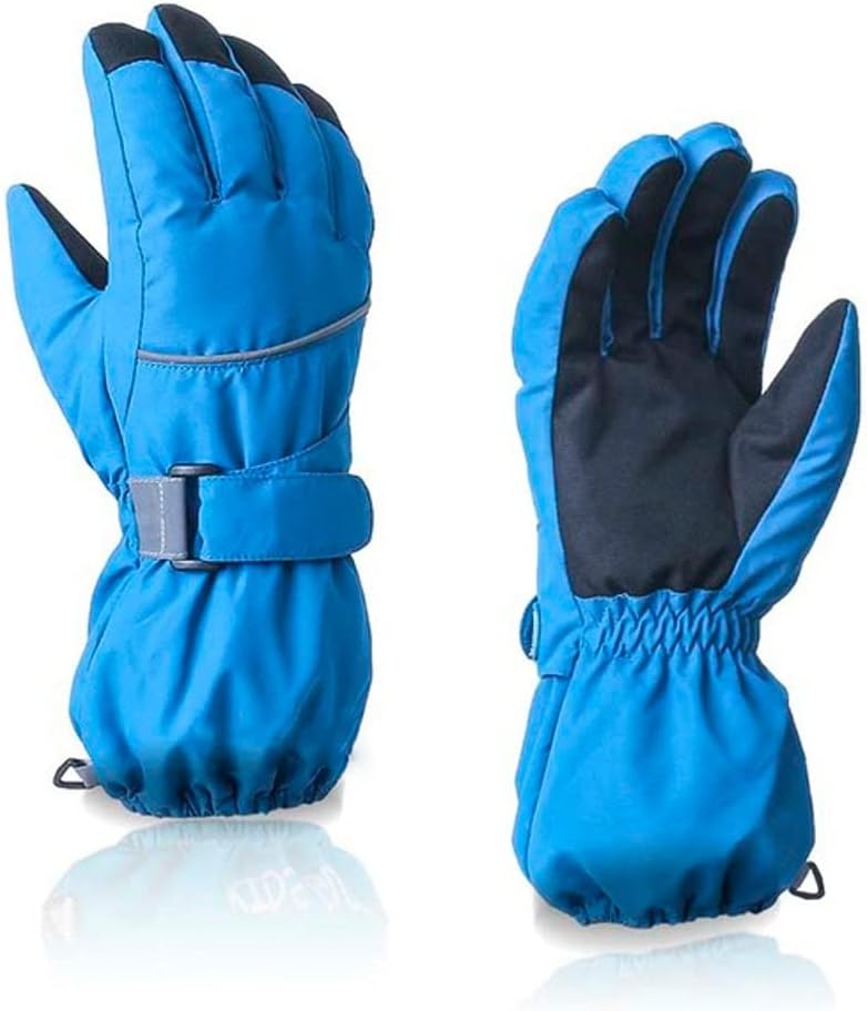 Waterproof Ski Gloves Winter Warm Finger Boys Girls Snow Snowboard