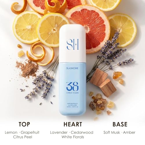 Image of Hair Perfume for Men, Citrus Ocean Alcohol-Free Hair & Body Mist, 100ml | Soft & Lightweight Long-Lasting Fragrance for Hair, Body, Clothes & Pillows, Everyday Refreshing, Gift for Him & Dads