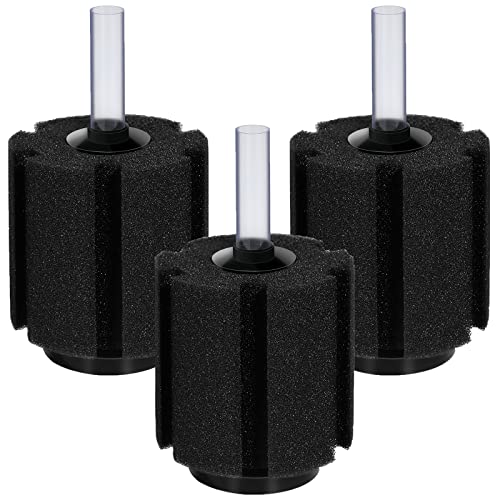 Image of AQUANEAT Aquarium Bio Sponge Filter Breeding Fry Betta Shrimp Nano Fish Tank, 3pcs (Large up to 60Gal)