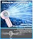 BEYYON Turbo Handventilator, Leistungsstarker tragbarer Ventilator mit LED Anzeige, 4 oz leicht, 5 Stufen, USB-Akku Aufladbar Hand Ventilatoren Mini (Pink)