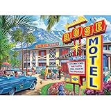 RoseArt - Back to The Past - Rose Motel - 1000 Piece Jigsaw Puzzle for Adults