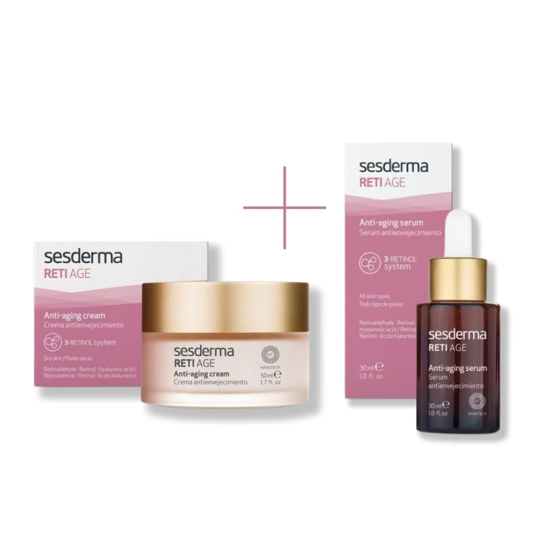 Sesderma Reti Age Creme + Serum Set - Anti-Aging Pflege für reife Haut | 50 ml Creme + 30 ml Serum
