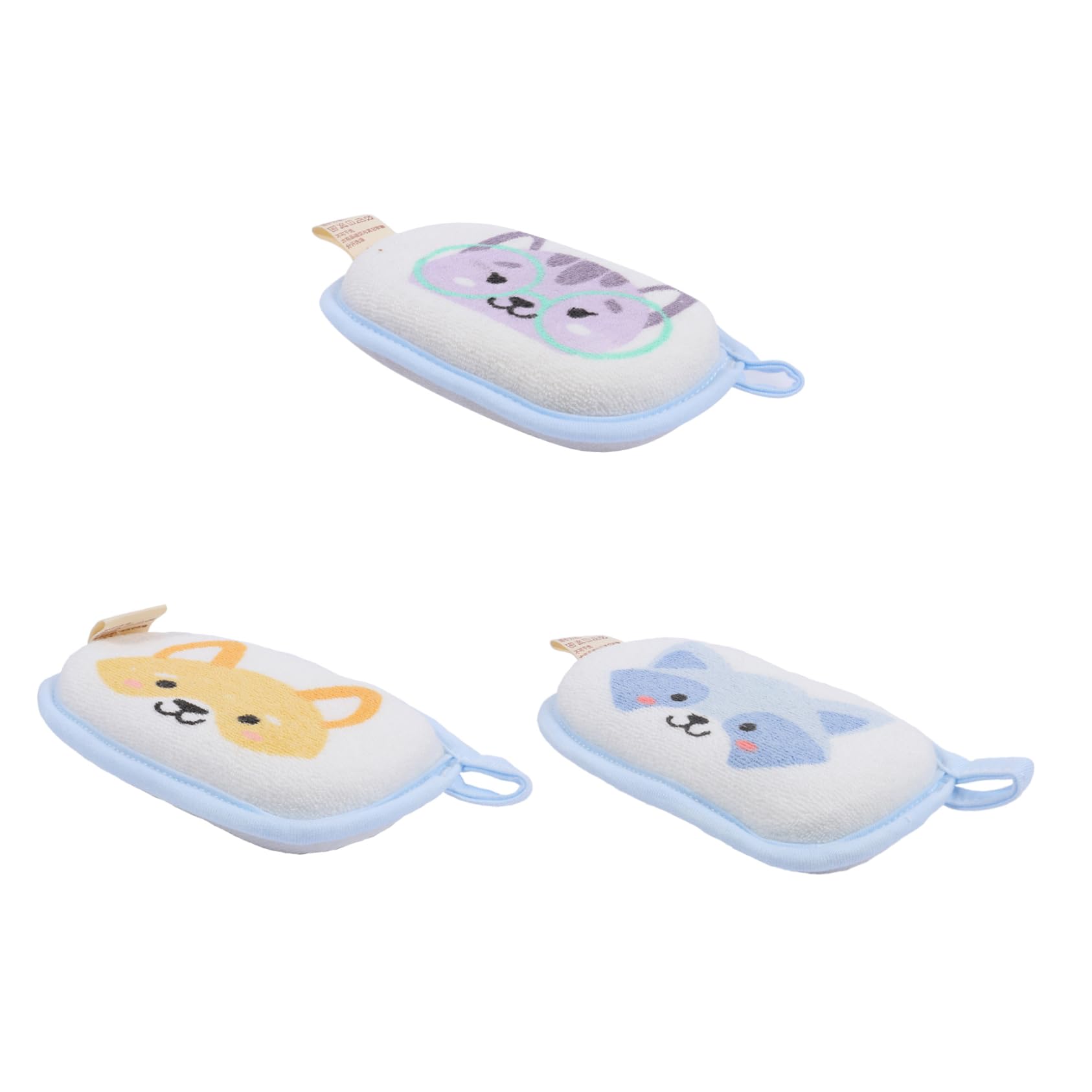 Healeved 9 Piezas esponja de baño para esponja baño bebe Baño esponja cepillo de baño infantil estropajo para shower esponja bebe recien nacido toallas de baño para bebés