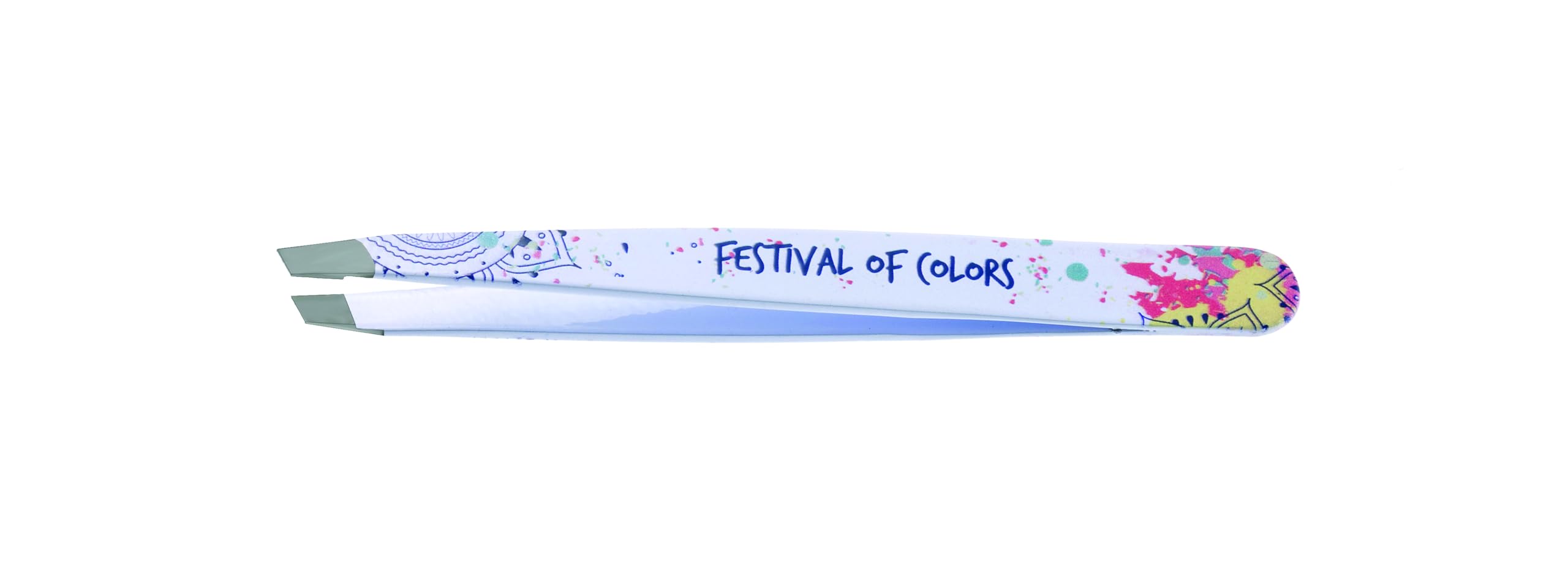 BLUE FARM 24 szt. Mandala fantazyjna stalowa pęseta ekspozycyjna zdobione skośne szczypce - 24 szt