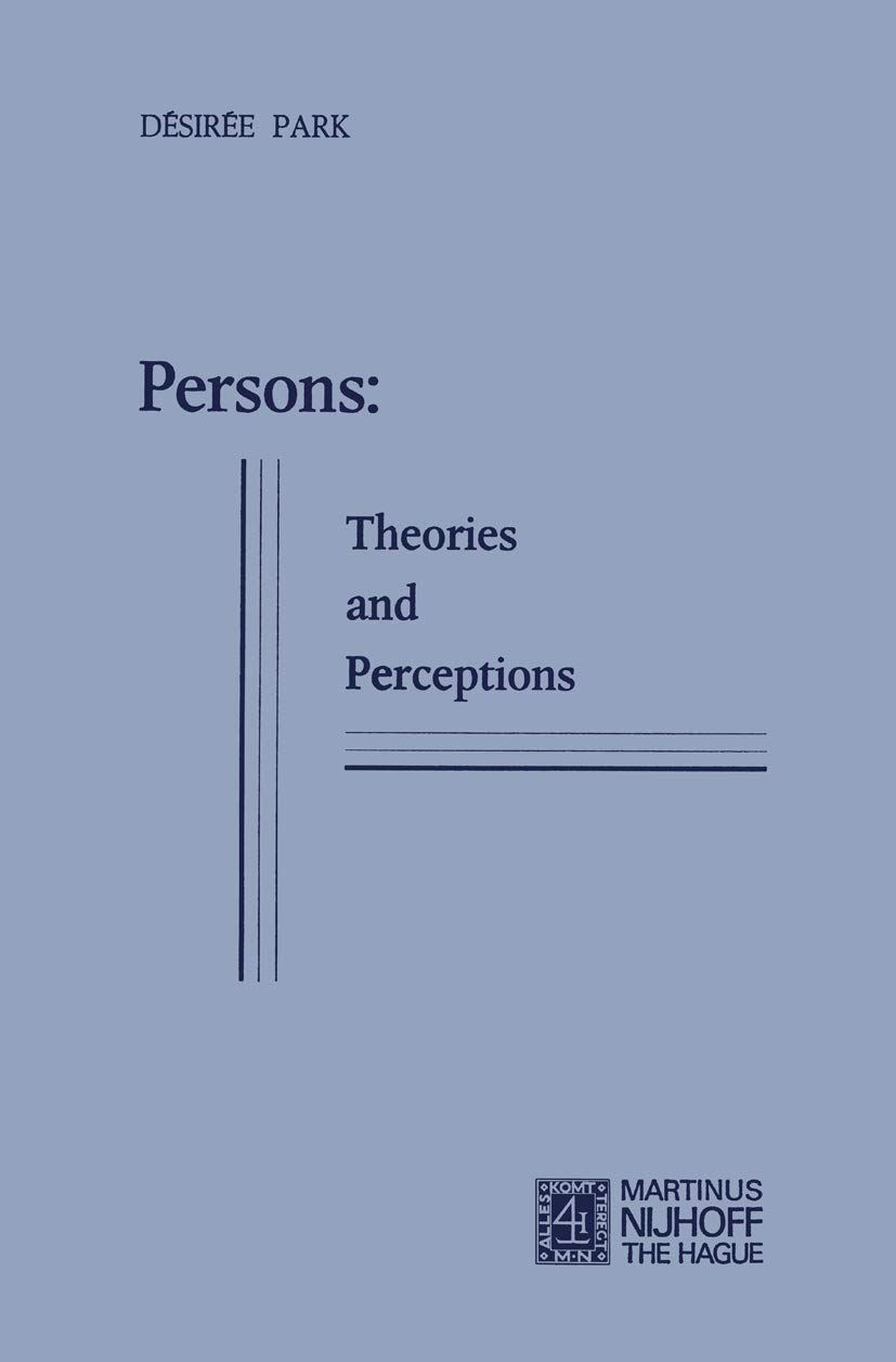 Buy Persons: Theories and Perceptions — BookShops.in
